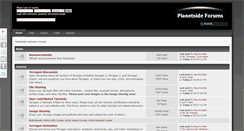 Desktop Screenshot of forums.planetside.co.uk