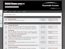 Tablet Screenshot of forums.planetside.co.uk